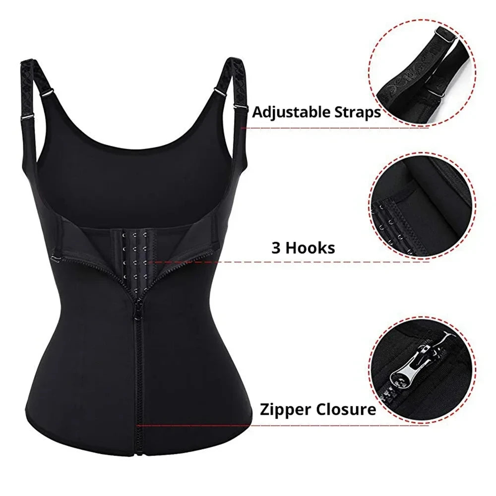 Zipper Waist Trainer Top