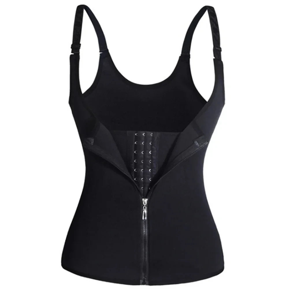 Zipper Waist Trainer Top