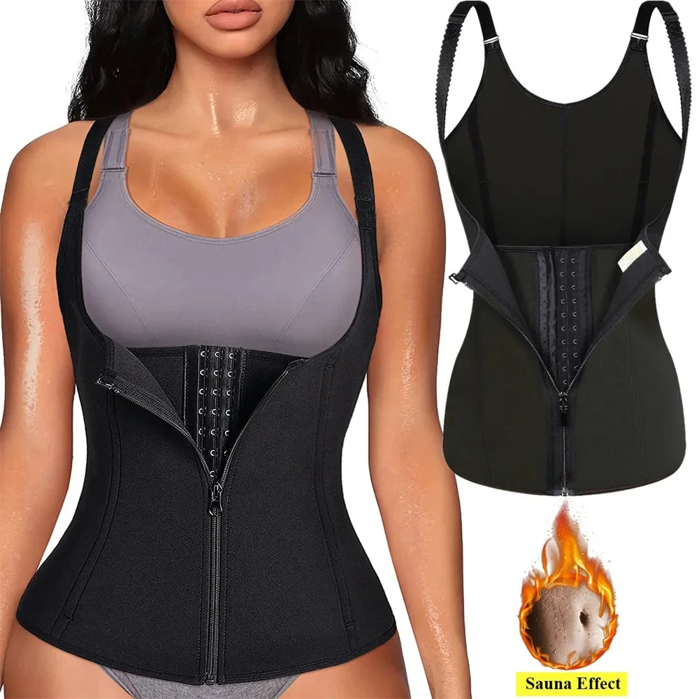 Zipper Waist Trainer Top